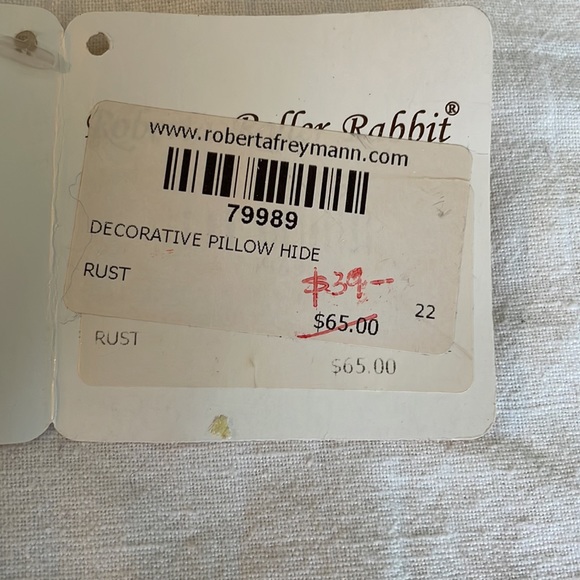 2 Roberta Roller Rabbit Big pillow covers 22x22 - Picture 3 of 5